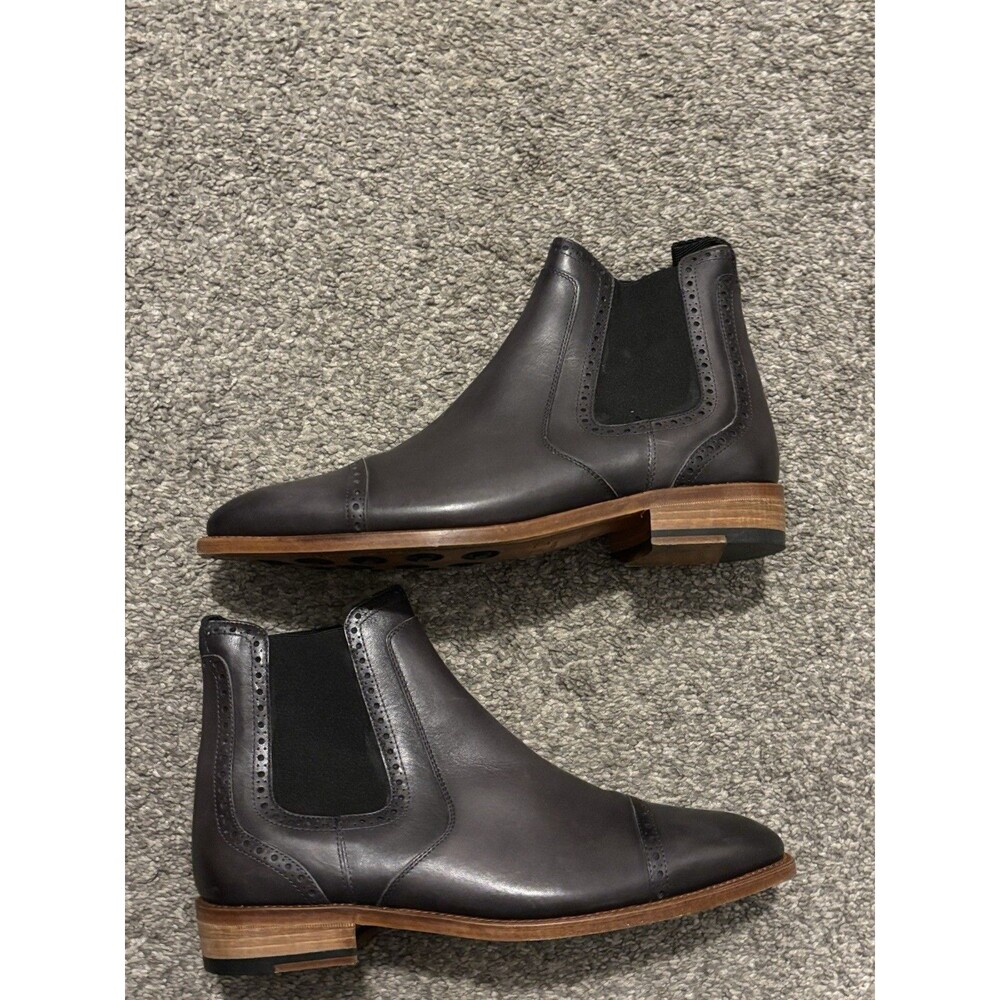 Taft Havana Chelsea Boots Sz EU 42 Men's US 9 Leather Spain Charcoal